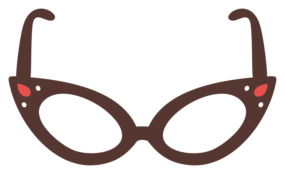 OnlineLabels Clip Art Cat Eye Glasses